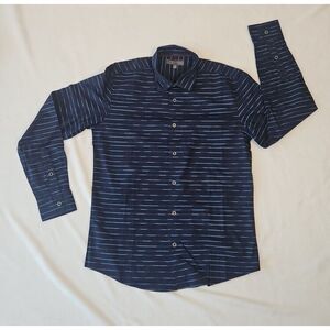 IKE BEHAR Men's Polo Shirt-‎ Dark Blue USED Size SMALL Men